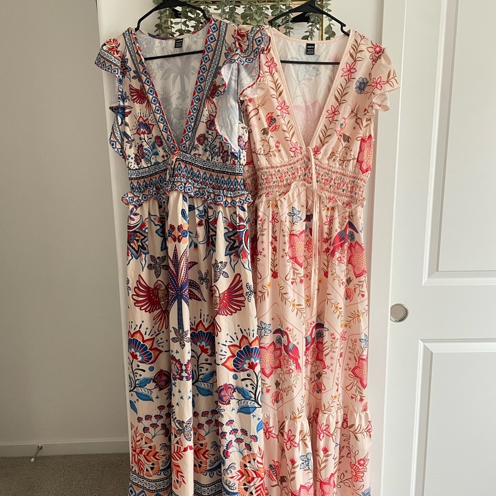 Floral V-Neck Maxi Dress Bundle NWOT